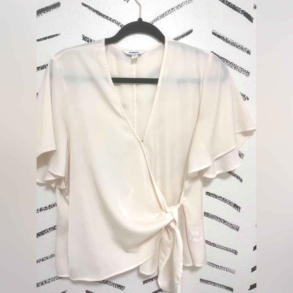 EXPRESS FAUX WRAP TOP